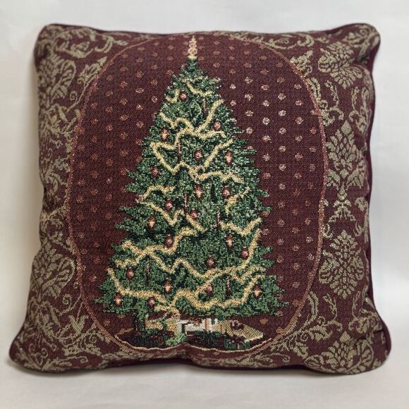 Holiday Christmas Tree Decorative Pillow - Picture 2 of 4